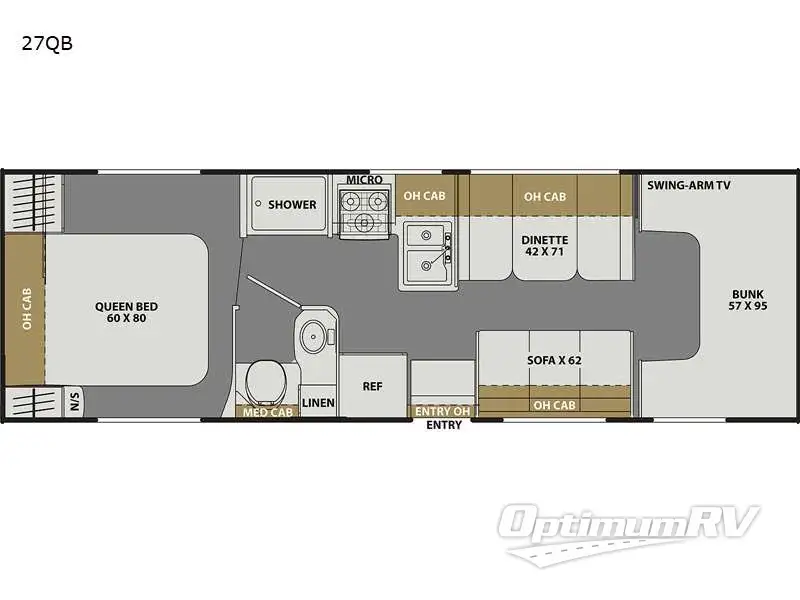 2023 Coachmen Freelander 27QB RV Floorplan Photo
