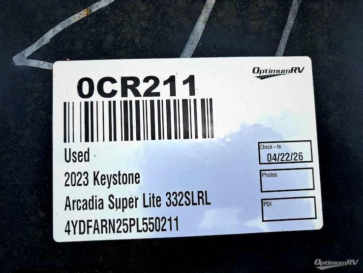 2023 Keystone Arcadia Super Lite 332SLRL RV Photo 1