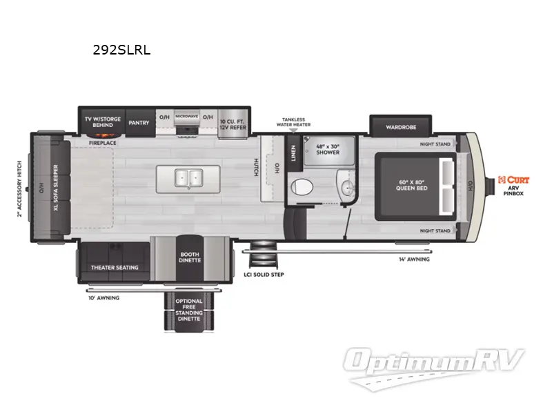 2023 Keystone Arcadia Super Lite 292SLRL RV Floorplan Photo
