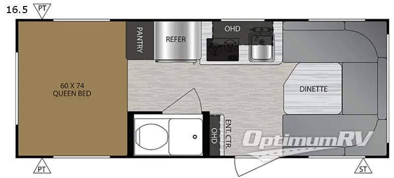 2020 Forest River No Boundaries NB16.5 RV Floorplan Photo