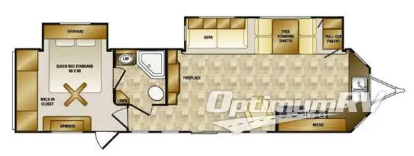 2012 CrossRoads Hampton HT350FK RV Floorplan Photo