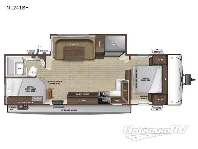 2022 Highland Ridge Mesa Ridge S-Lite ML241BH Floorplan Photo