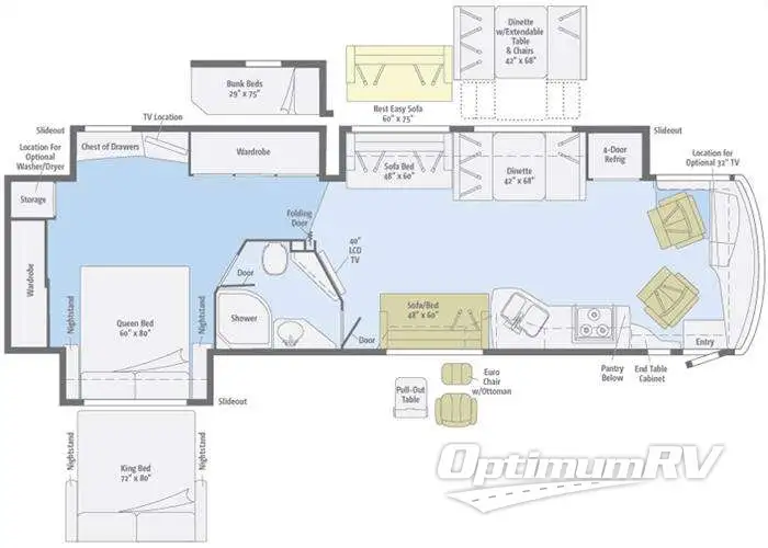 2011 Winnebago Journey Express 39N Floorplan Photo