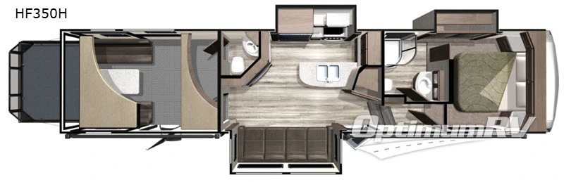2019 Highland Ridge Highlander HF350H Floorplan Photo