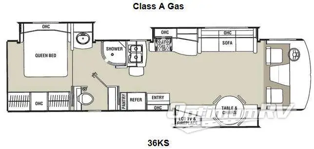 2013 Coachmen Encounter 36KS RV Floorplan Photo
