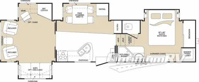 2007 Keystone Montana 3500RL RV Floorplan Photo