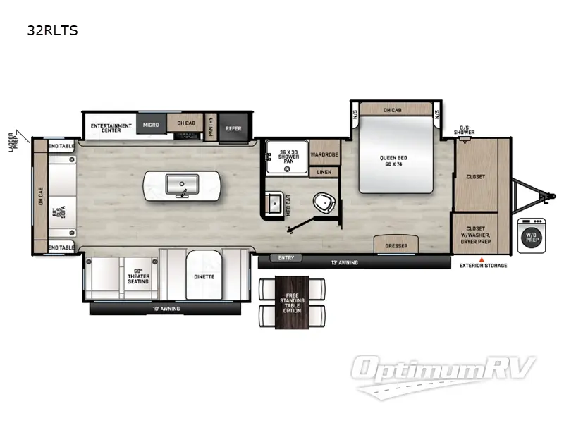 2024 Forest River Aurora 32RLTS Floorplan Photo