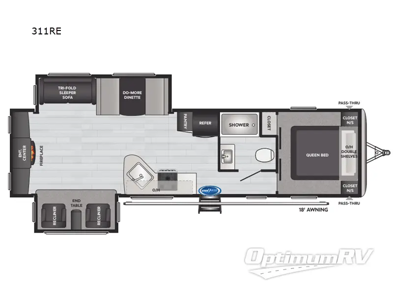2023 Keystone Springdale 311RE Floorplan Photo