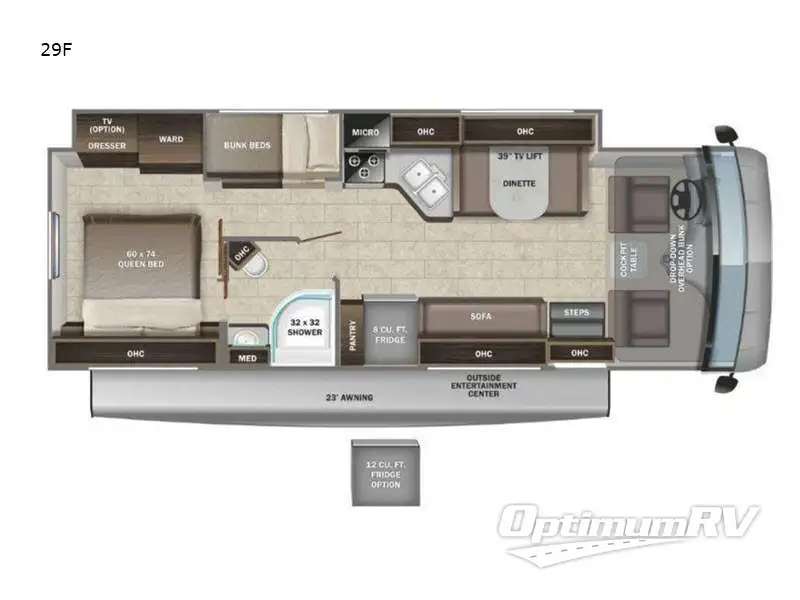 2022 Entegra Vision 29F RV Floorplan Photo