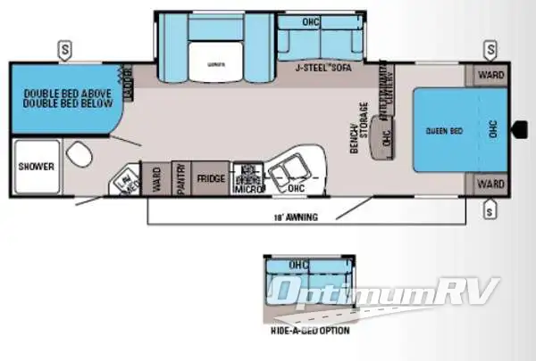 2014 Jayco Jay Flight 28BHBE Floorplan Photo