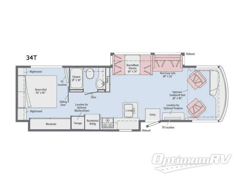 2017 Winnebago Forza 34T Floorplan Photo