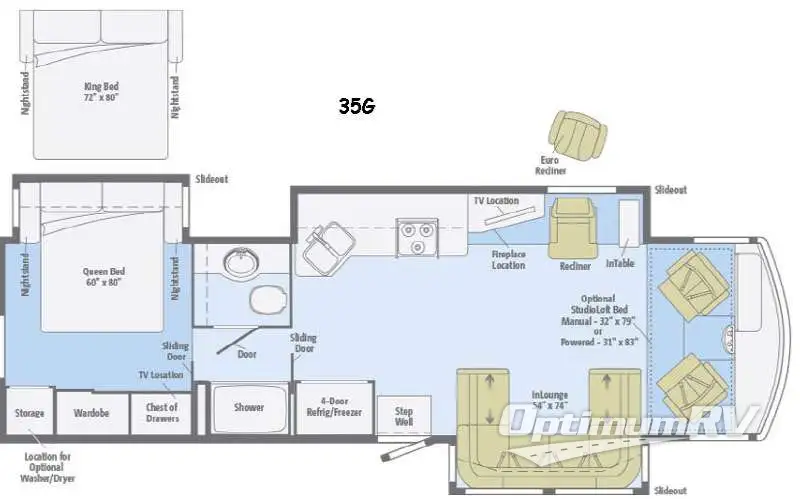 2015 Itasca Sunova 35G RV Floorplan Photo