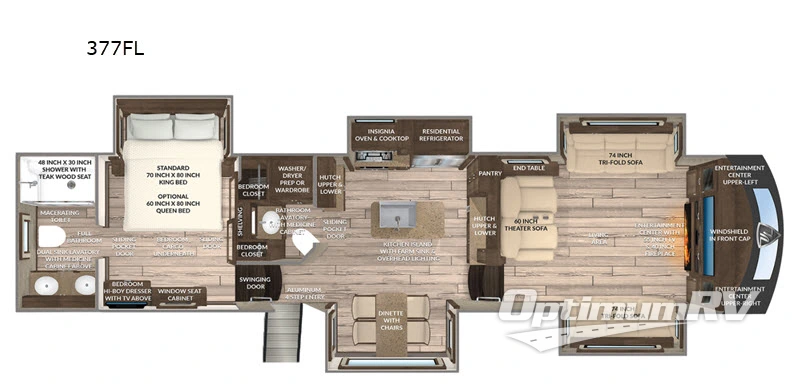 2021 VanLeigh Vilano 377FL Floorplan Photo