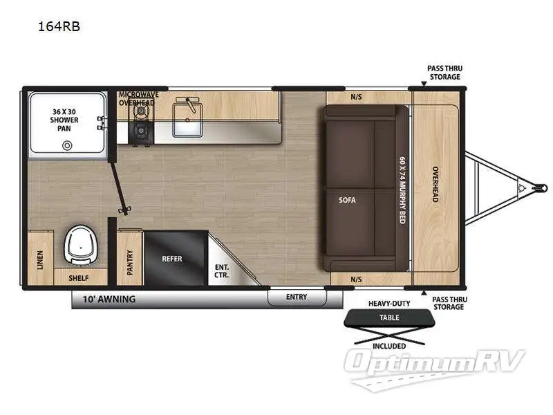 2023 Coachmen Catalina Summit Series 7 164RB RV Floorplan Photo