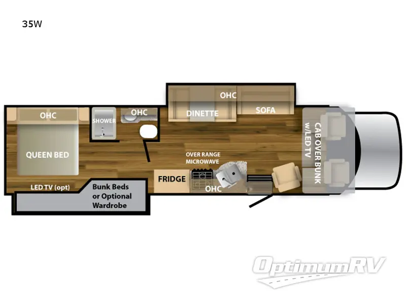 2022 NeXus Wraith 35W RV Floorplan Photo