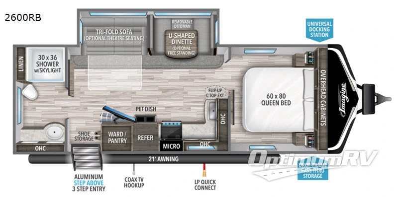 2021 Grand Design Imagine 2600RB Floorplan Photo