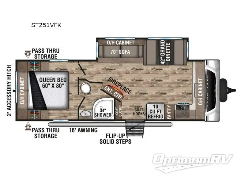 2021 Venture SportTrek ST251VFK Floorplan Photo