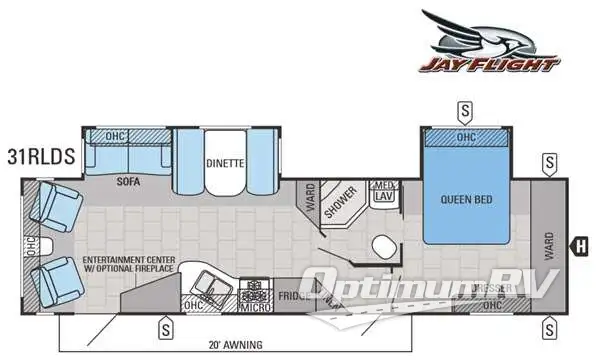2015 Jayco Jay Flight 31RLDS Floorplan Photo