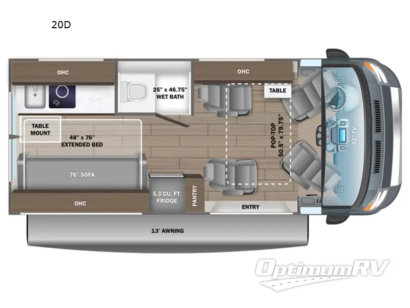 2024 Entegra Ethos 20D Floorplan Photo