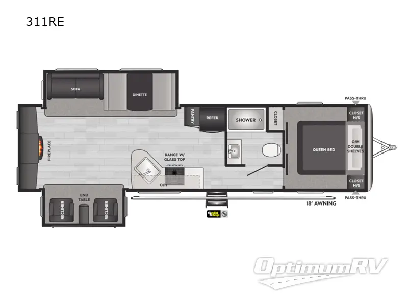 2022 Keystone Springdale 311RE Floorplan Photo