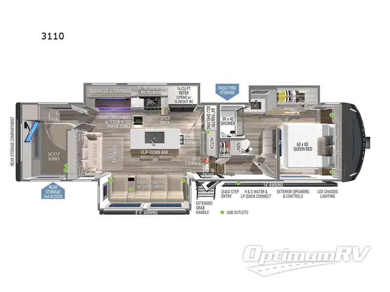 2025 Brinkley Model Z 3110 Floorplan Photo