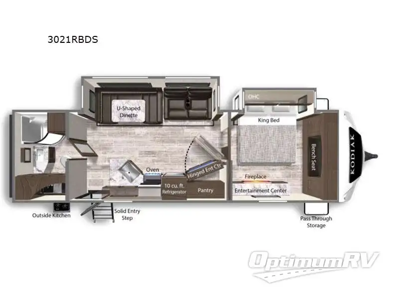 2023 Dutchmen Kodiak Ultimate 3021RBDS Floorplan Photo