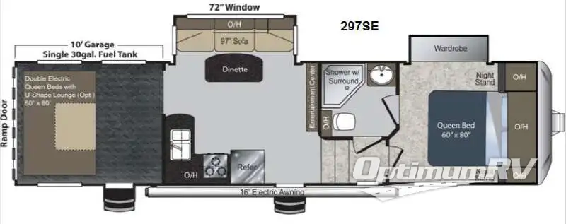 2014 Keystone Raptor 297SE Floorplan Photo