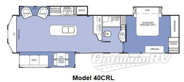 2014 Forest River Cedar Creek Cottage 40CRL Floorplan Photo