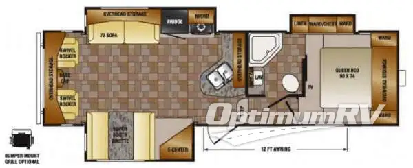 2014 CrossRoads Longhorn ReZerve LFZ28RL Floorplan Photo