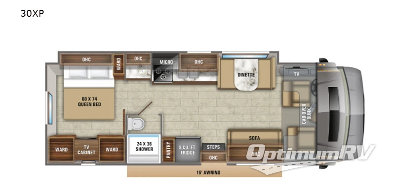 2020 Jayco Greyhawk Prestige 30XP RV Floorplan Photo