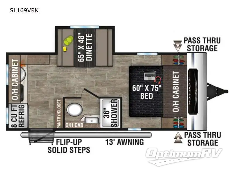 2021 Venture Sonic Lite SL169VRK Floorplan Photo