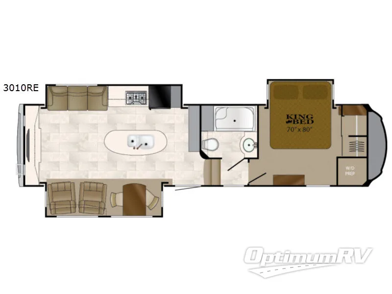 2017 Heartland Bighorn 3010RE RV Floorplan Photo