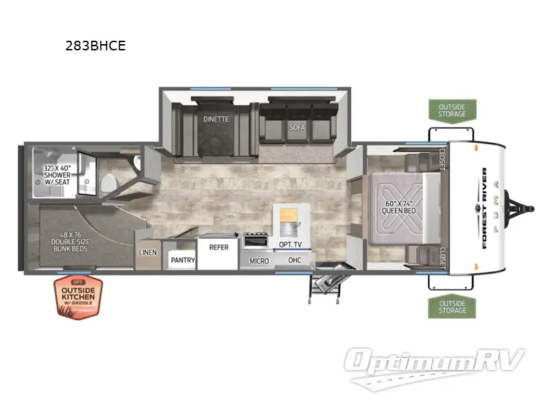 2025 Palomino Puma Camping Edition 283BHCE Floorplan Photo
