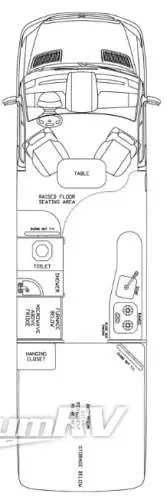 2012 Pleasure-Way Plateau RB Floorplan Photo