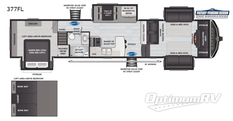 2021 Keystone Montana High Country 377FL Floorplan Photo