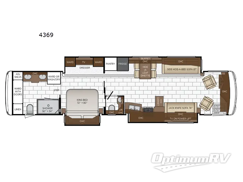 2023 Newmar Ventana 4369 RV Floorplan Photo