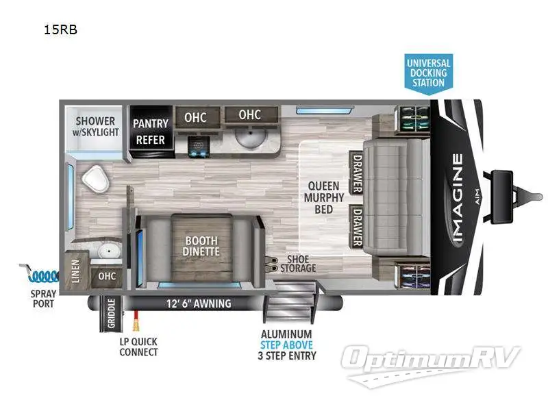 2023 Grand Design Imagine AIM 15RB Floorplan Photo