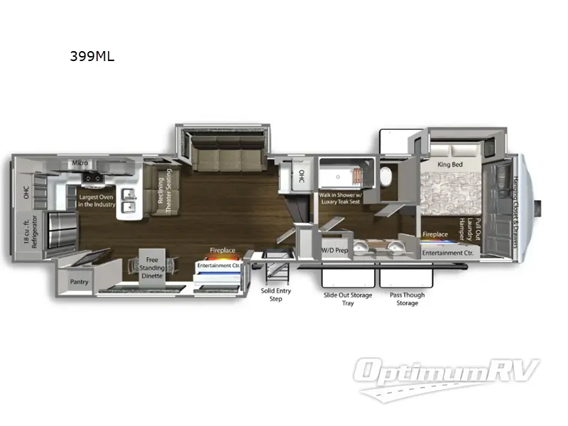 2024 Dutchmen Yukon 399ML Floorplan Photo