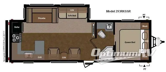 2011 Keystone Springdale 293RKSSR Floorplan Photo
