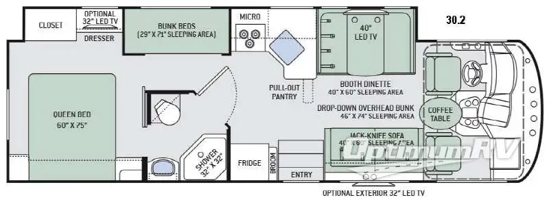 2016 Thor ACE 30.2 Floorplan Photo