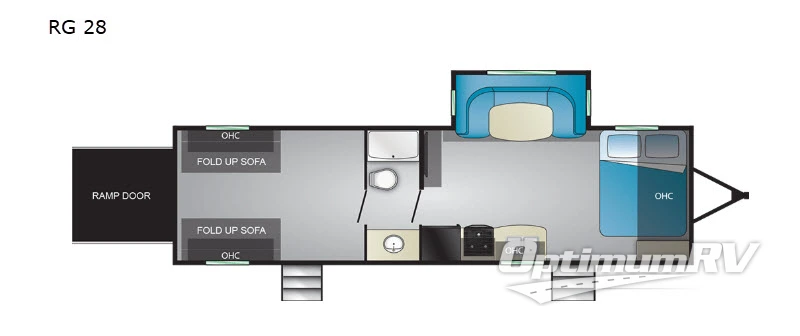 2020 Heartland Pioneer RG28 Floorplan Photo