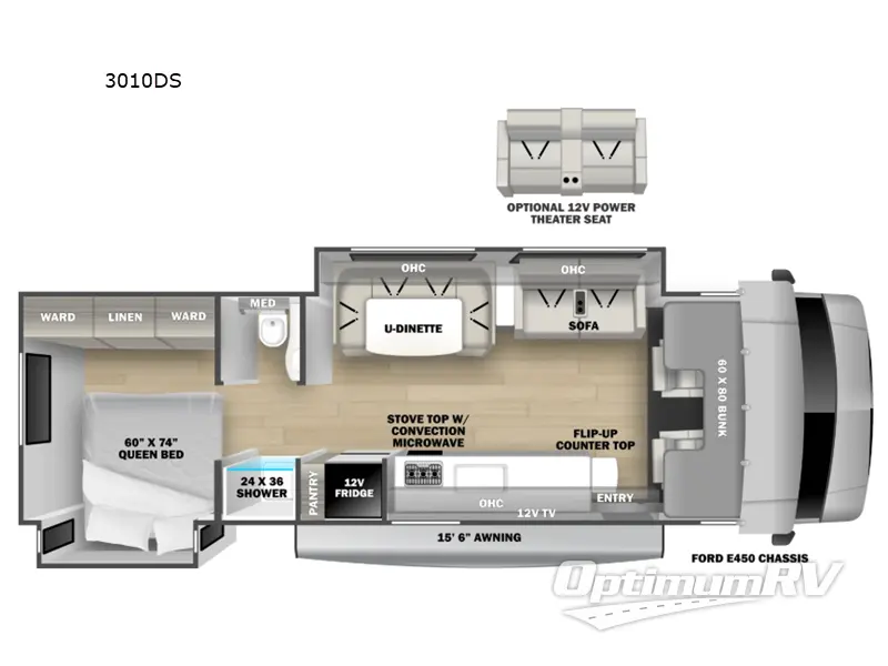 2027 Forest River Sunseeker 3010DS RV Floorplan Photo