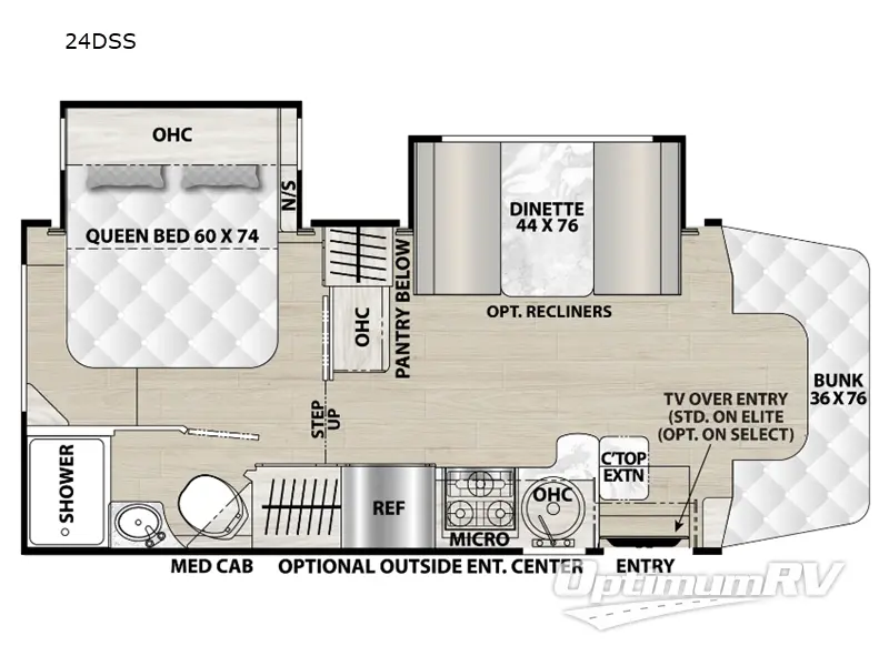 2024 Coachmen Prism Select 24DSS Floorplan Photo