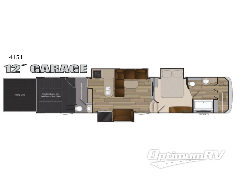 2018 Heartland Cyclone 4151 Floorplan Photo