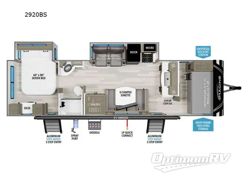 2024 Grand Design Imagine 2920BS Floorplan Photo
