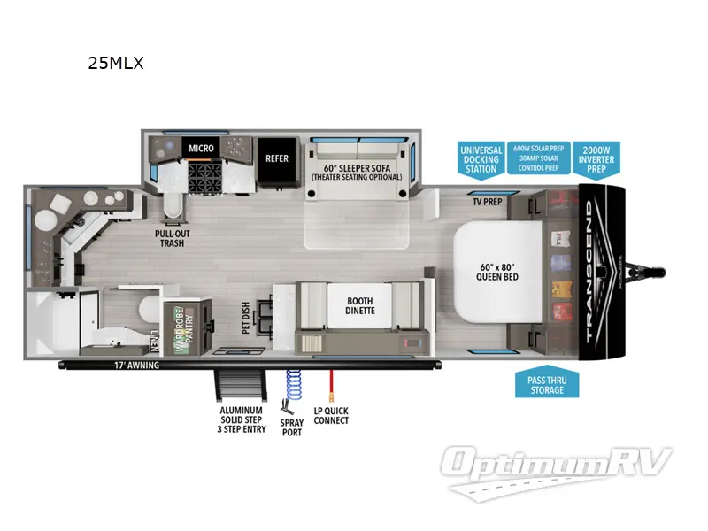 2026 Grand Design Transcend Xplor 25MLX Floorplan Photo