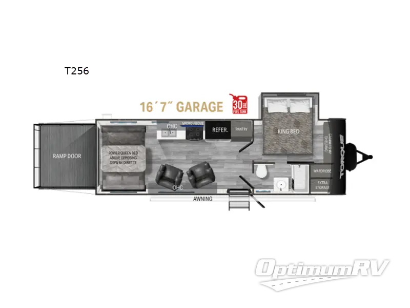 2023 Heartland Torque T256 RV Floorplan Photo