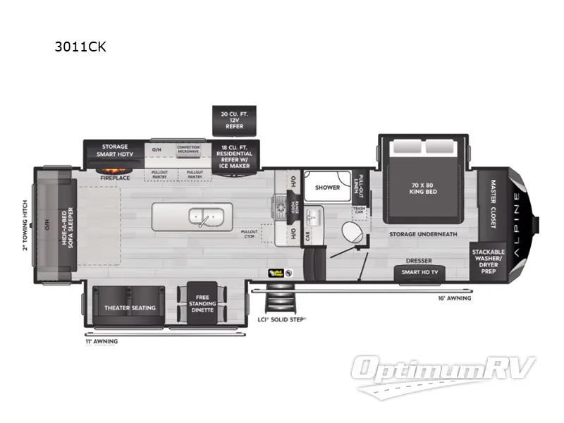 2024 Keystone alpine 3011CK Floorplan Photo