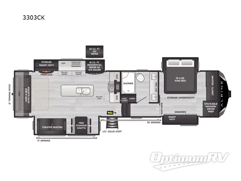 2024 Keystone alpine 3303CK Floorplan Photo