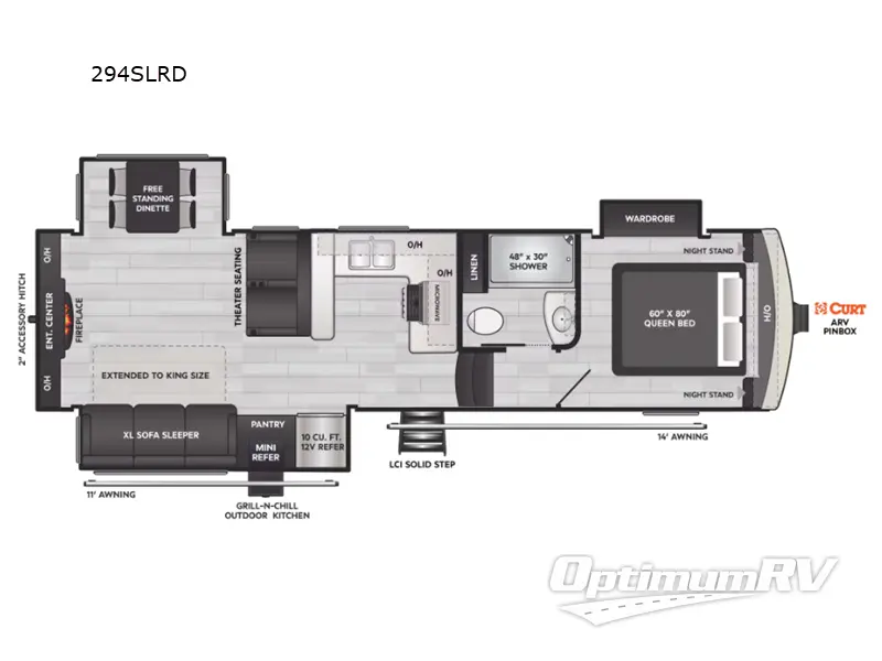 2024 Keystone Arcadia Super Lite 294SLRD Floorplan Photo